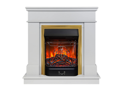 Каминокомплект Realflame Selena std wt-p512 с очагом Majestic lux br 750Вт молочный