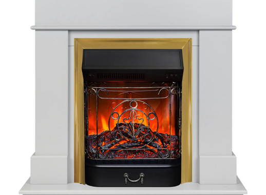 Каминокомплект Realflame Selena std gr-p712 с очагом Majestic lux br 750Вт платина