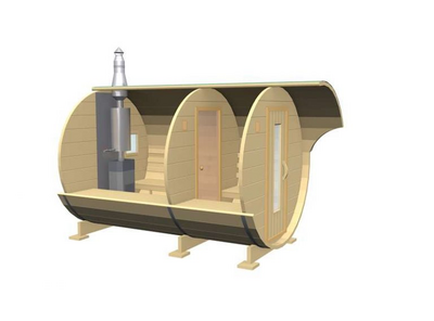 Баня-бочка проект №3