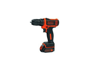 Дрель-шуруповерт аккумуляторная Black&Decker BDCDD12 10.8 В Li-ion, 2х1.5 Ач