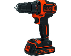 Ударная дрель-шуруповерт Black&Decker BDCHD18 18 В Li-Ion, 2х1.5 Ач