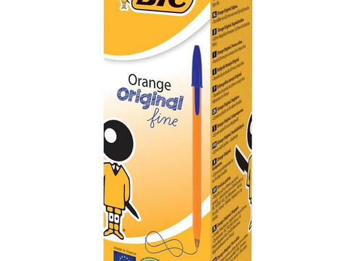 Ручка шариковая одноразовая BIC Orange синяя (толщина линии 0.3 мм)