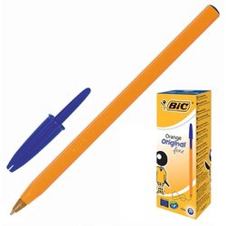 Ручка шариковая одноразовая BIC Orange синяя (толщина линии 0.3 мм)