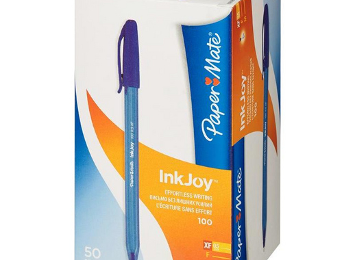 Ручка шариковая одноразовая Paper Mate InkJoy синяя (толщина линии 0.3 мм)