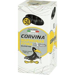 Ручка шариковая Corvina 51 Classic черная (толщина линии 0.7 мм)