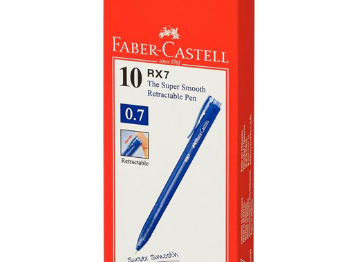 Ручка шариковая автоматическая Faber-Castell RX7 синяя (толщина линии 0.7 мм)