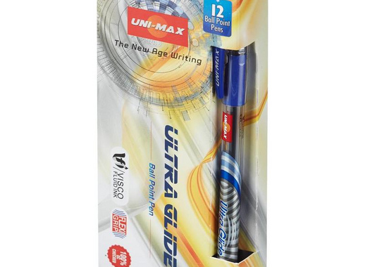 Ручка шариковая Unimax Ultra Glide синяя (толщина линии 0.8 мм)