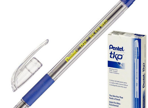 Ручка шариковая Pentel BK410-C синяя (толщина линии 0.35 мм)