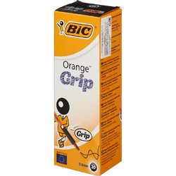 Ручка шариковая одноразовая BIC Orange grip fine черная (толщина линии 0.3 мм)