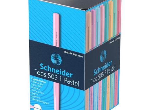 Ручка шариковая Schneider Tops 505 F Light Pastel синяя (в ассортименте, толщина линии 0.4 мм)