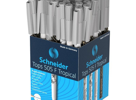 Ручка шариковая Schneider Tops 505 F Light Tropical синяя (в ассортименте, толщина линии 0.4 мм)