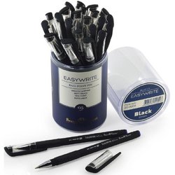 Ручка шариковая Bruno Visconti EasyWrite Black синяя (толщина линии 0.5 мм) (артикул производителя 20-0051)