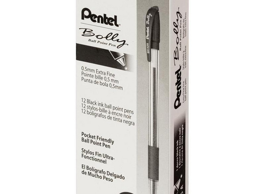 Ручка шариковая Pentel Bolly BK425-A черная (толщина линии 0.25 мм)