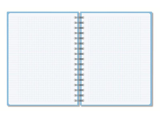 Бизнес-тетрадь Attache Bright colours A5 96 листов голубая в клетку на спирали (160x207 мм)