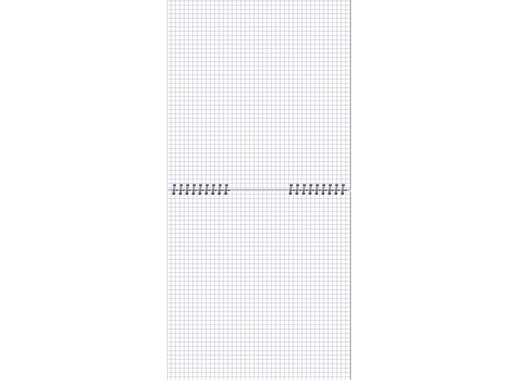 Блокнот Полином Графо А4 50 листов черный в клетку на спирали (203х290 мм)