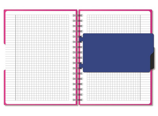 Бизнес-тетрадь Attache Digital A5 140 листов розовая в клетку на спирали (170x205 мм)