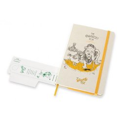 Блокнот Moleskine Le Wizard of Oz Large A5 120 листов без линовки белый/желтый на сшивке (130x210 мм)