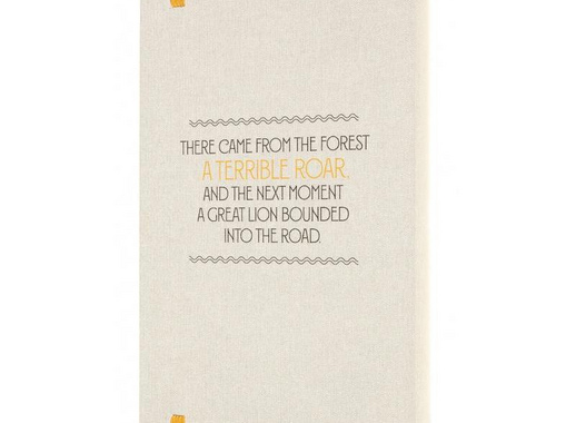 Блокнот Moleskine Le Wizard of Oz Large A5 120 листов без линовки белый/желтый на сшивке (130x210 мм)