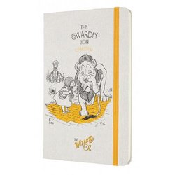 Блокнот Moleskine Le Wizard of Oz Large A5 120 листов без линовки белый/желтый на сшивке (130x210 мм)