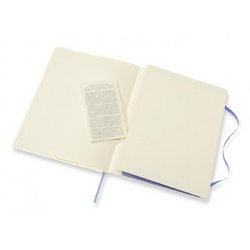 Блокнот Moleskine Classic Soft Xlarge A5+ 96 листов без линовки голубой на сшивке (190x250 мм)