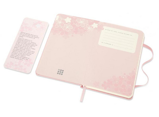 Блокнот Moleskine Le Sakura Pocket A6 96 листов розовый в линейку на сшивке (90x140 мм)