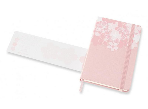 Блокнот Moleskine Le Sakura Pocket A6 96 листов розовый в линейку на сшивке (90x140 мм)