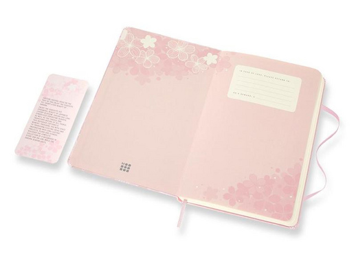 Блокнот Moleskine Le Sakura Large A5 120 листов розовый без линовки на сшивке (130x210 мм)