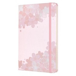 Блокнот Moleskine Le Sakura Large A5 120 листов розовый без линовки на сшивке (130x210 мм)