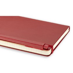 Набор Classic блокнот Moleskine A5- 120 листов красный в линейку на сшивке (130x210 мм) + ручка