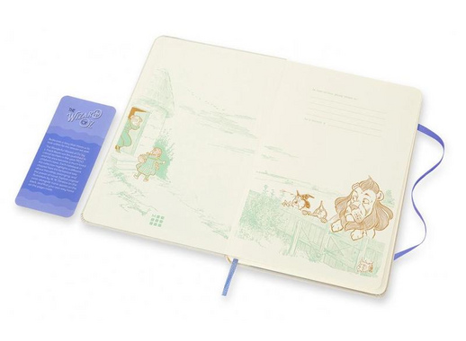 Блокнот Moleskine Le Wizard of Oz Large A5 120 листов в линейку белый/красный на сшивке (130x210 мм)