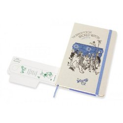 Блокнот Moleskine Le Wizard of Oz Large A5 120 листов в линейку белый/красный на сшивке (130x210 мм)