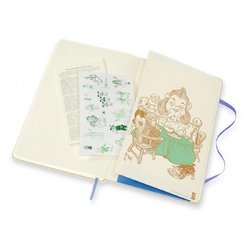 Блокнот Moleskine Le Wizard of Oz Large A5 120 листов в линейку белый/красный на сшивке (130x210 мм)