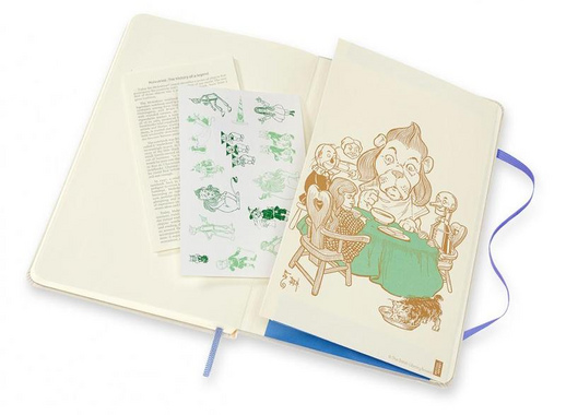 Блокнот Moleskine Le Wizard of Oz Large A5 120 листов в линейку белый/красный на сшивке (130x210 мм)