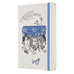 Блокнот Moleskine Le Wizard of Oz Large A5 120 листов в линейку белый/красный на сшивке (130x210 мм)