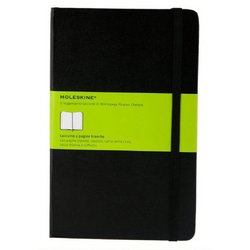 Блокнот Moleskine Classic Large A5+ 120 листов черный без линовки на сшивке (130x210 мм)