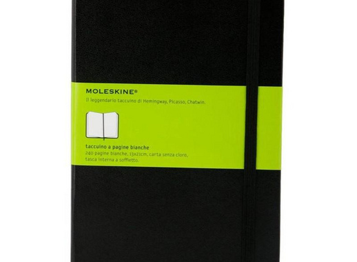 Блокнот Moleskine Classic Large A5+ 120 листов черный без линовки на сшивке (130x210 мм)