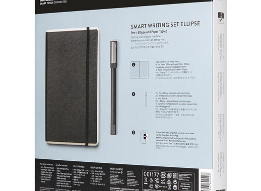 Набор Smart Writing блокнот Moleskine A5- 88 листов черный в линейку на сшивке (130x210 мм) + ручка