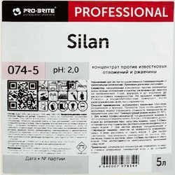 Средство для чистки посудомоечных и стиральных машин Pro-Brite Silan 5 л (концентрат)