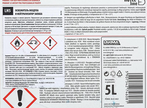 Освежитель воздуха и нейтрализатор запахов Lakma Profimax LH5 5 л (концентрат)