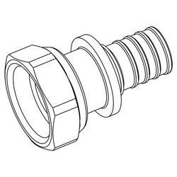 Соединитель Rehau RX plus 16 мм х 1/2