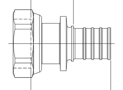 Соединитель Rehau RX plus 16 мм х 1/2