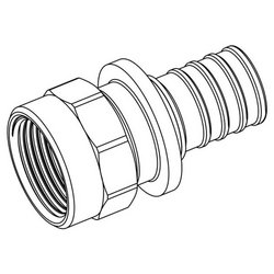 Соединитель Rehau RX plus 16 мм х 1/2