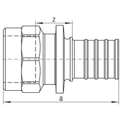 Соединитель Rehau RX plus 16 мм х 1/2