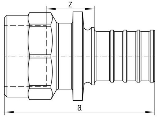 Соединитель Rehau RX plus 16 мм х 1/2