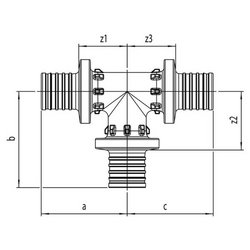 Тройник Rehau PX 16х16х16 мм полифенилсульфон 160031