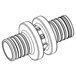 Соединитель Rehau PX 16х16 мм, полифенилсульфон 160011