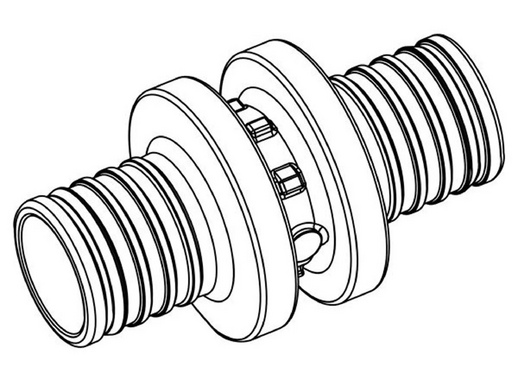 Соединитель Rehau PX 16х16 мм, полифенилсульфон 160011