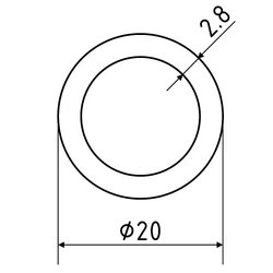 Труба Proaqua 20x2.8 мм 1 м