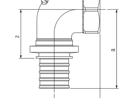 Угольник Rehau RX plus 16 мм х 1/2