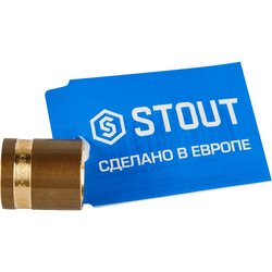 Гильза монтажная Stout 16 мм латунь